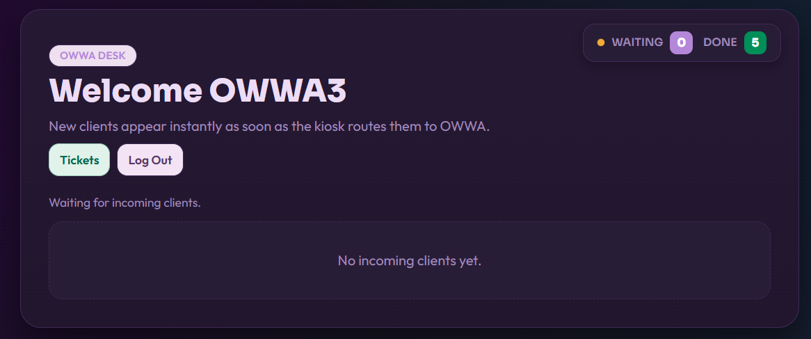 DMW Queue View